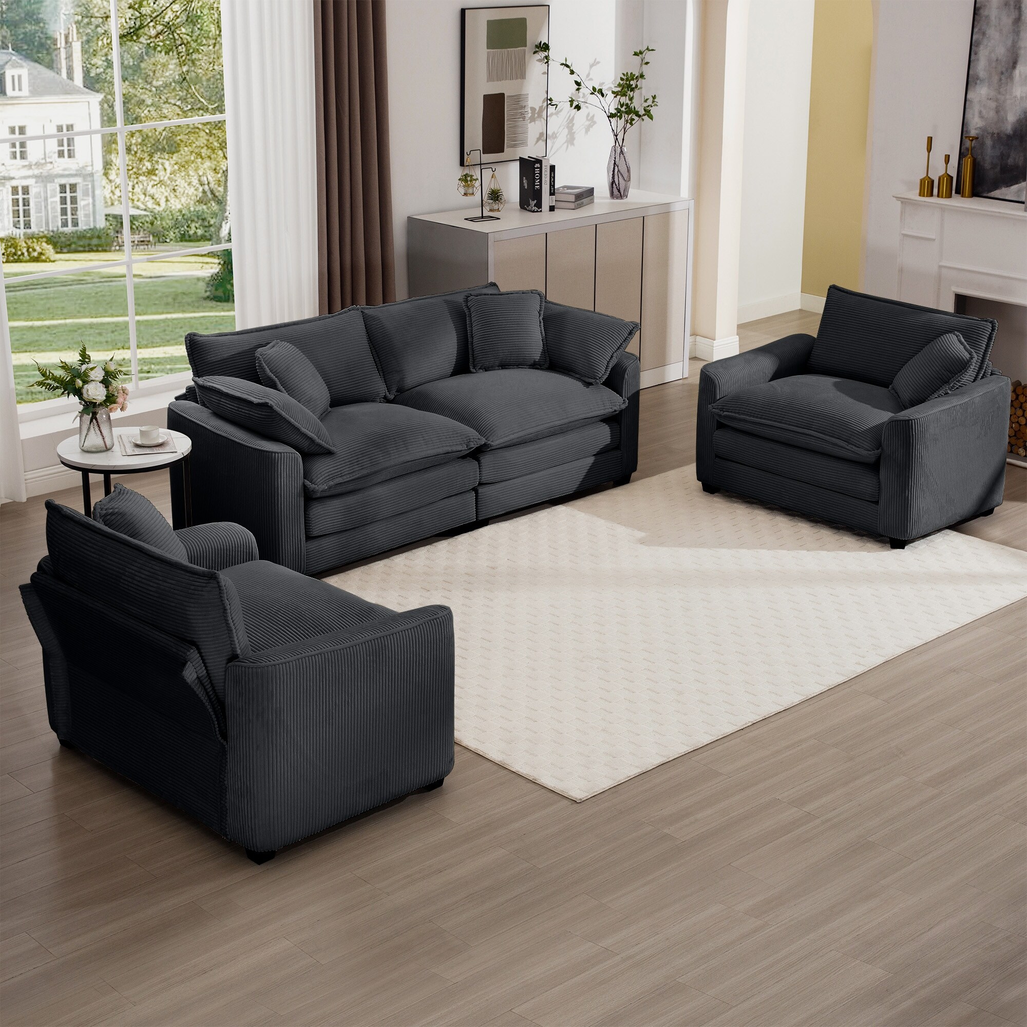 家具 sofa for two 2+1+1Seater Flexible Combinations Sofa Set with One 2-Seater Sofas